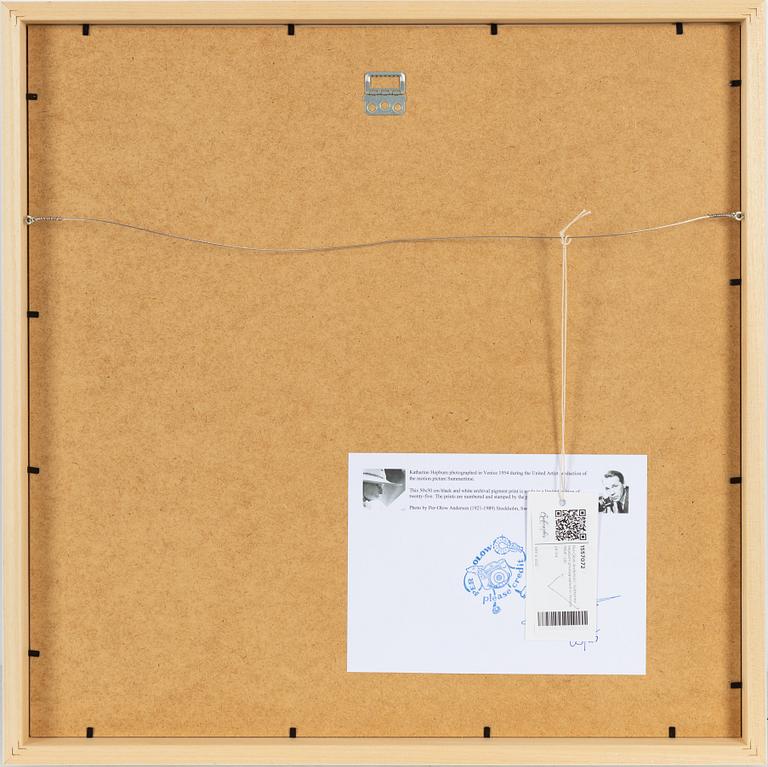 Per-Olow Anderson, "Katharine Hepburn photographed in Venice 1954".