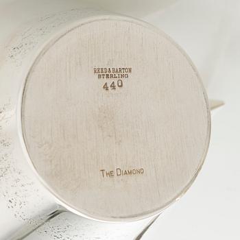 John Prip, a three-piece ‘The Diamond’ sterling silver coffee set for  Reed & Barton, c. 1960s.