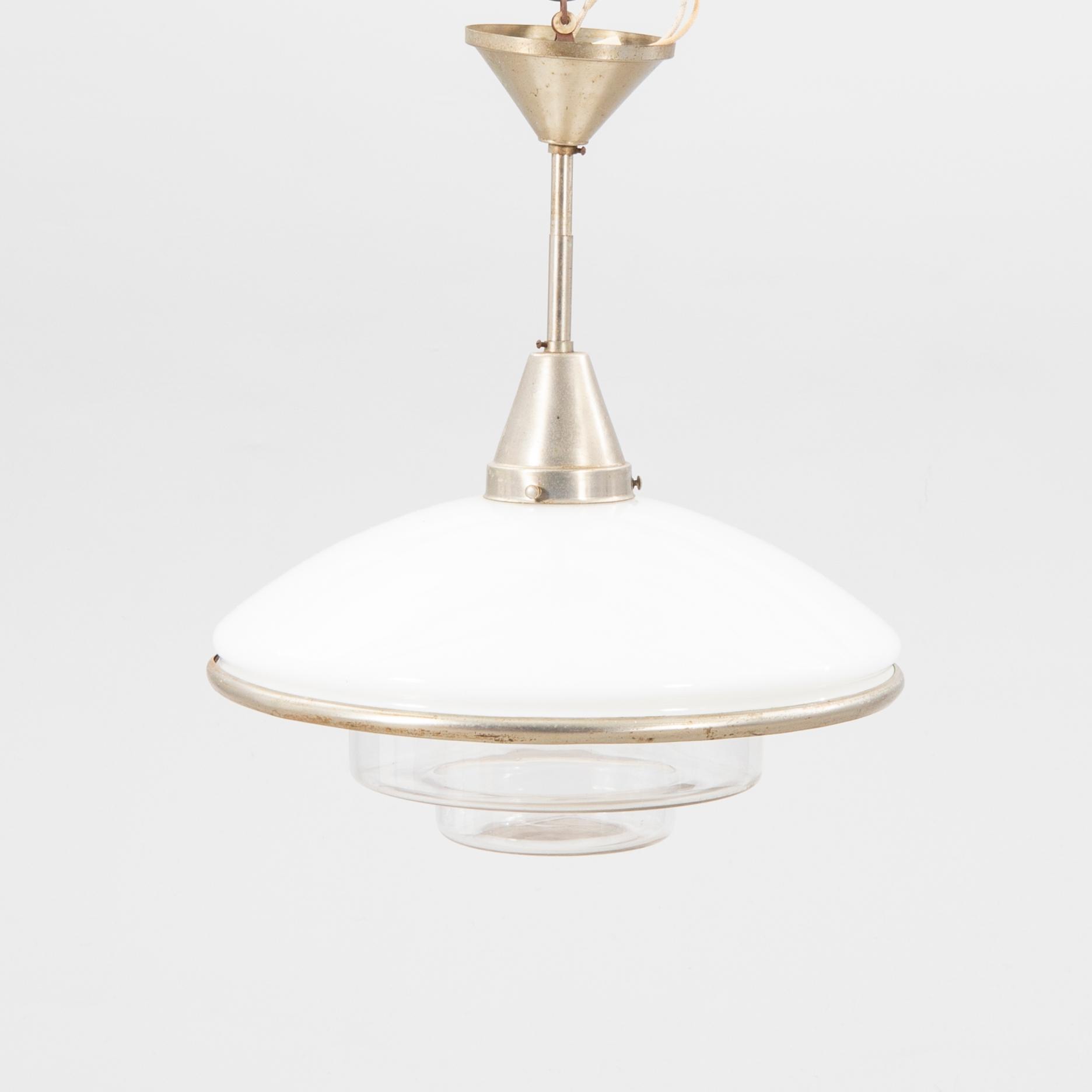 Otto Müller, ceiling lamp, "Sistrah pendel", Megaphos, first half of the 20th century.
