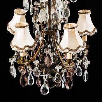 A rococo style chandelier, 20th century.