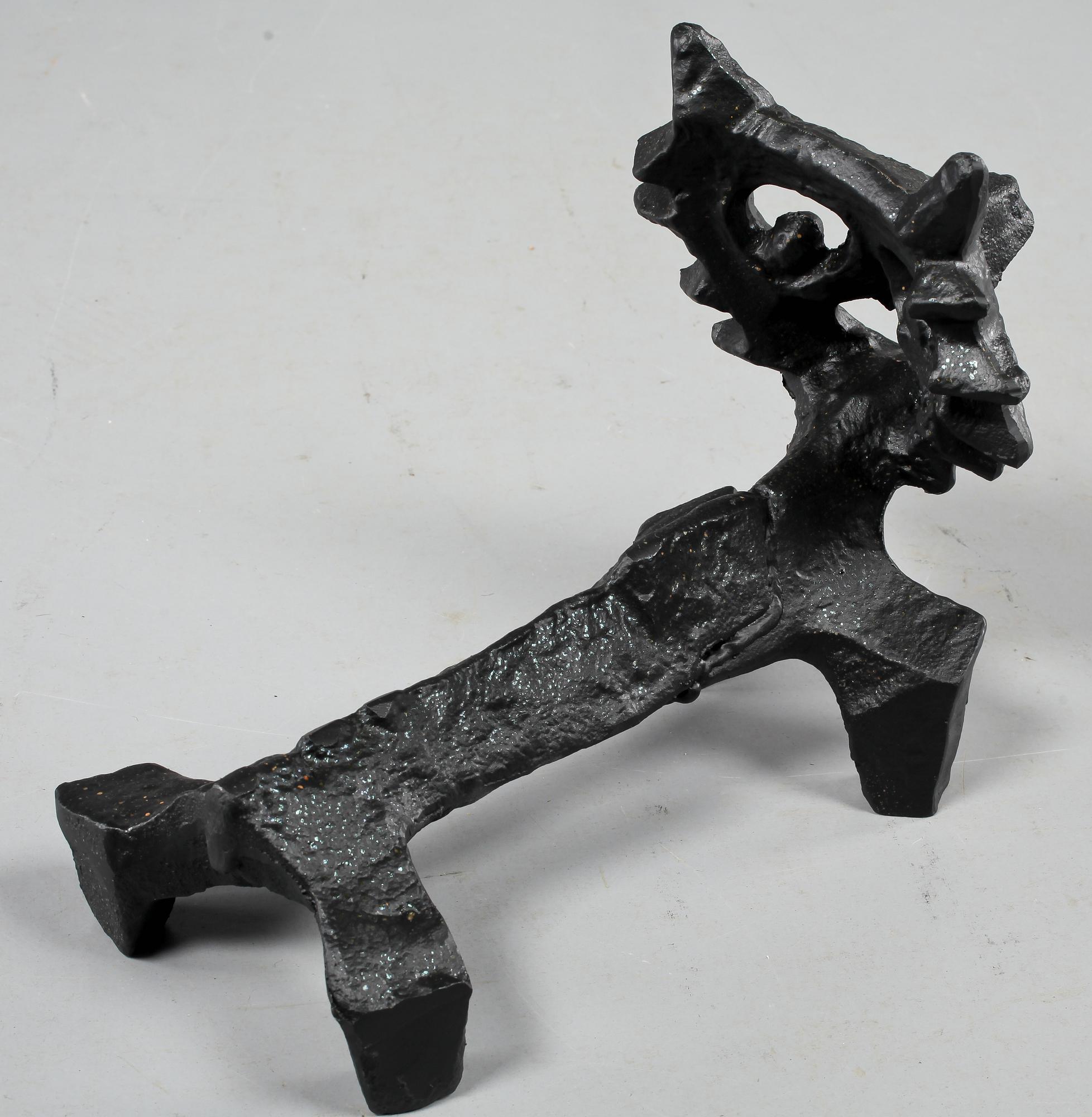 ELDHUND, gjutjärn, "Räven", Olle Hermansson, Husqvarna, 1900-talets andra hälft.