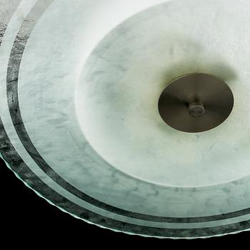 TAKPLAFOND, glas, 1930/40-tal. Diameter ca 70 cm.