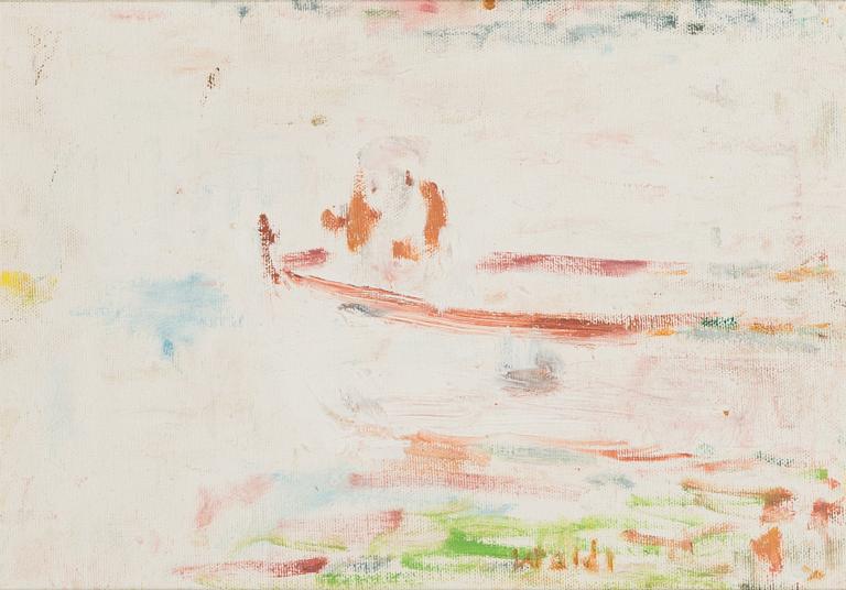 Rafael Wardi, oil on board, signed.