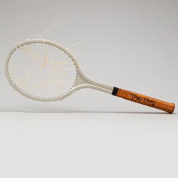 BJÖRN BORG, a personal  Browning aluminum test tennisracket, 1978-79.