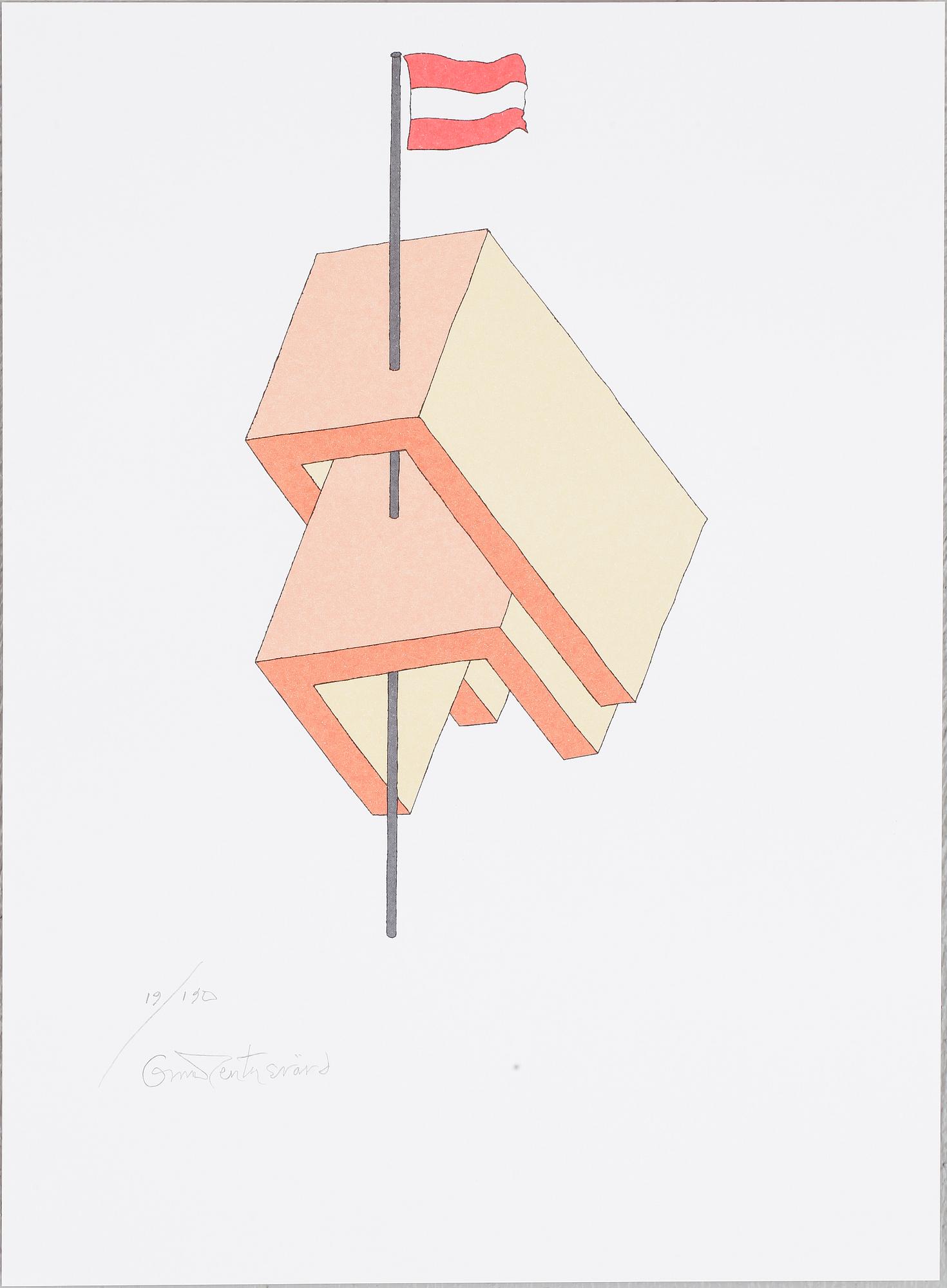 OSCAR REUTERSVÄRD. 15 st i mapp " European Impossible Figures " signerade och numrerade 19/90.