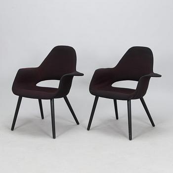 Charles Eames & Eero Saarinen, tuoleja 3 kpl "Organic Chair" Vitra.