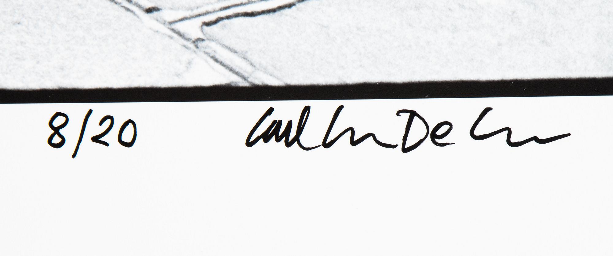 Carl Johan De Geer, photo, signed 8/20.