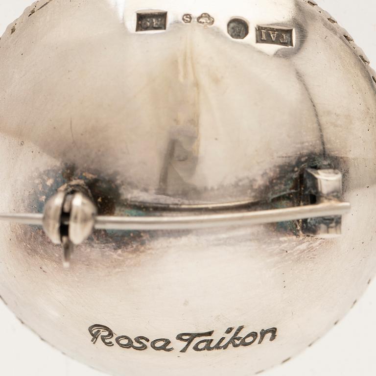 Rosa Taikon, Brosch, silver.