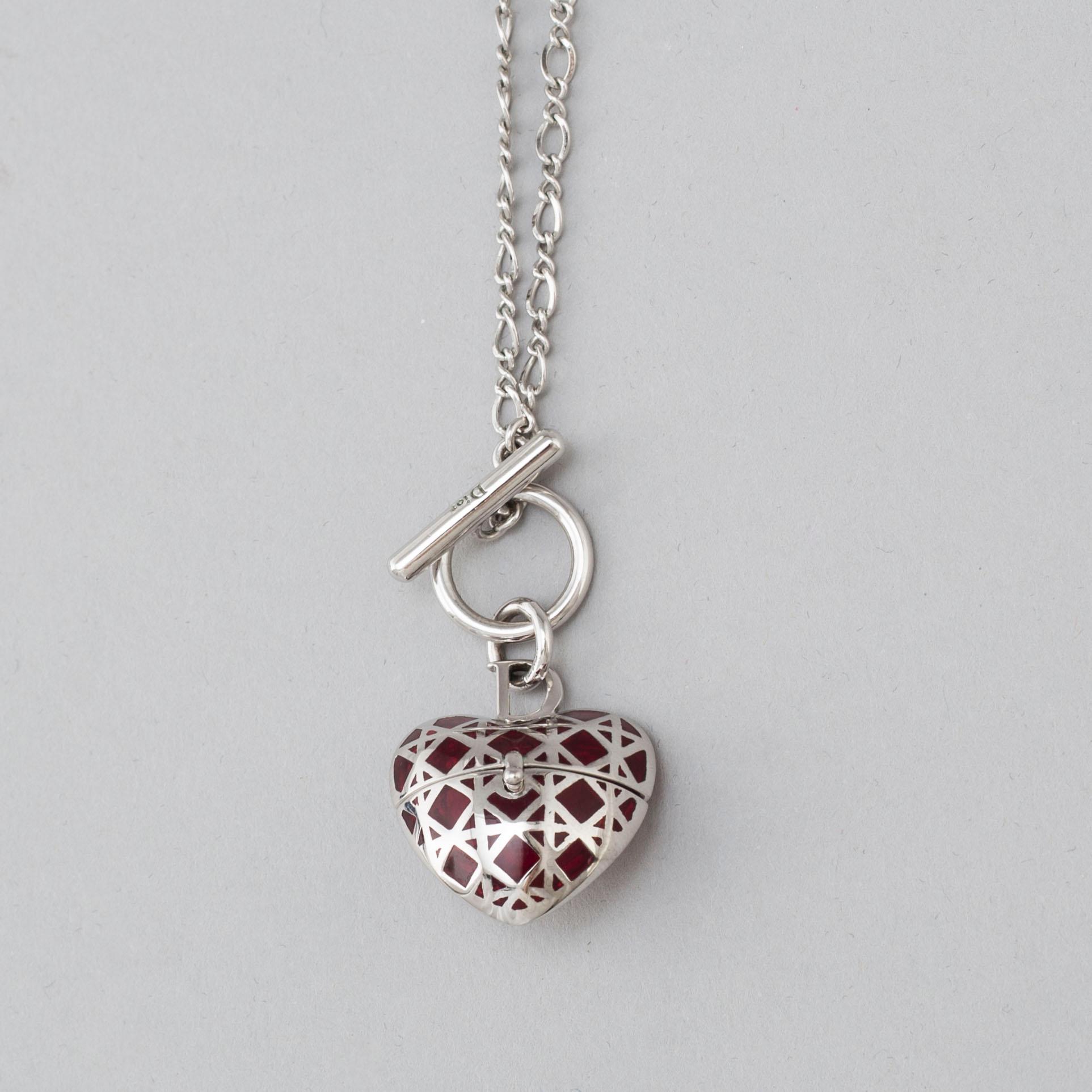 A Christian Dior costume jewelry pendant.