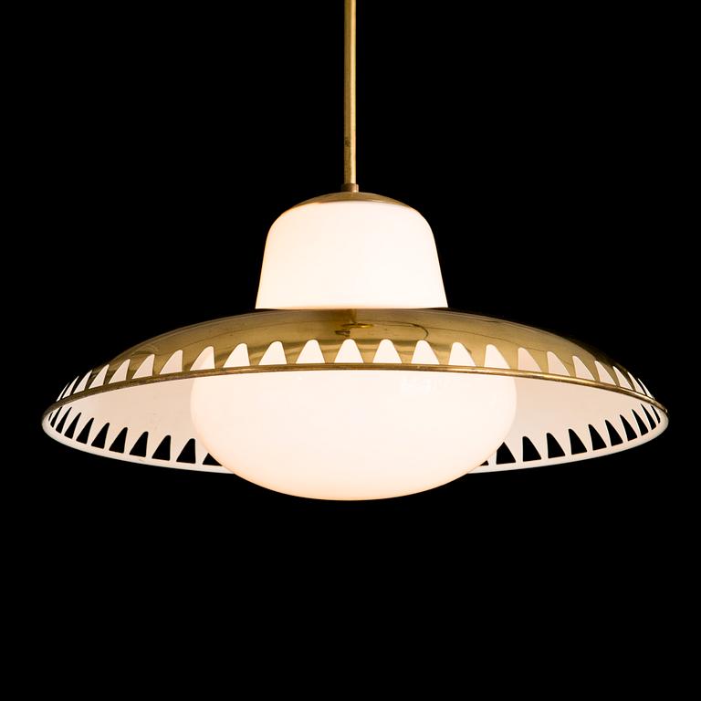 A mid 20th century pendant light for Stockmann Orno, Finland.