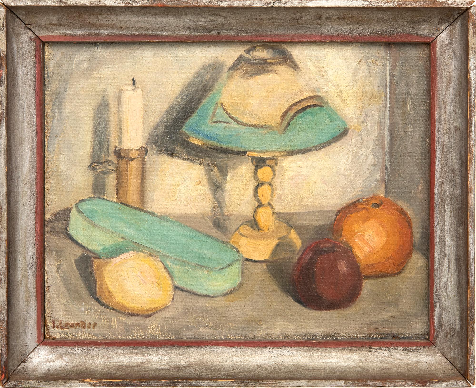 Inez Leander, olja på pannå signerad.