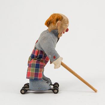 A Schuco "Rolly" clown Germany c. 1950.