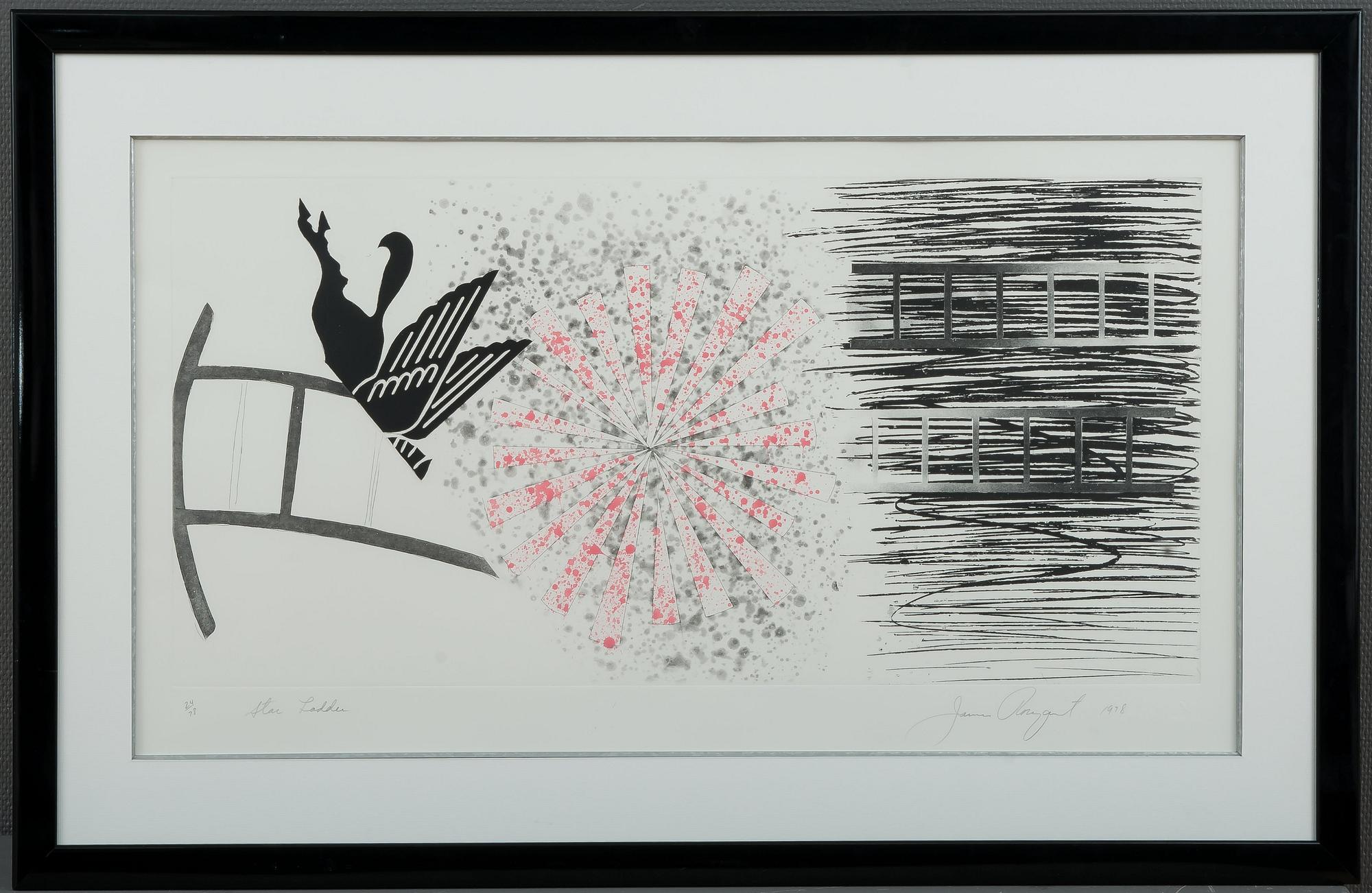 JAMES ROSENQUIST, etsaus ja akvatinta, signeerattu, numeroitu, 24/78, ja päivätty 1978.
