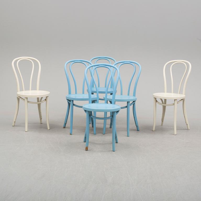 A set of six IKEA Öglan chairs, 1970/80's.