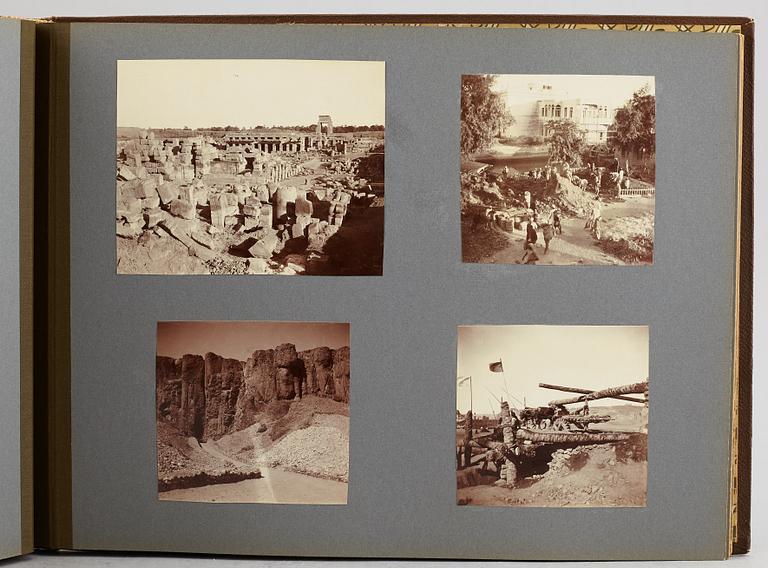 FOTOALBUM,   MEDELHAVSKRYSSNING 1905-06 MED KORVETTEN FREJA.