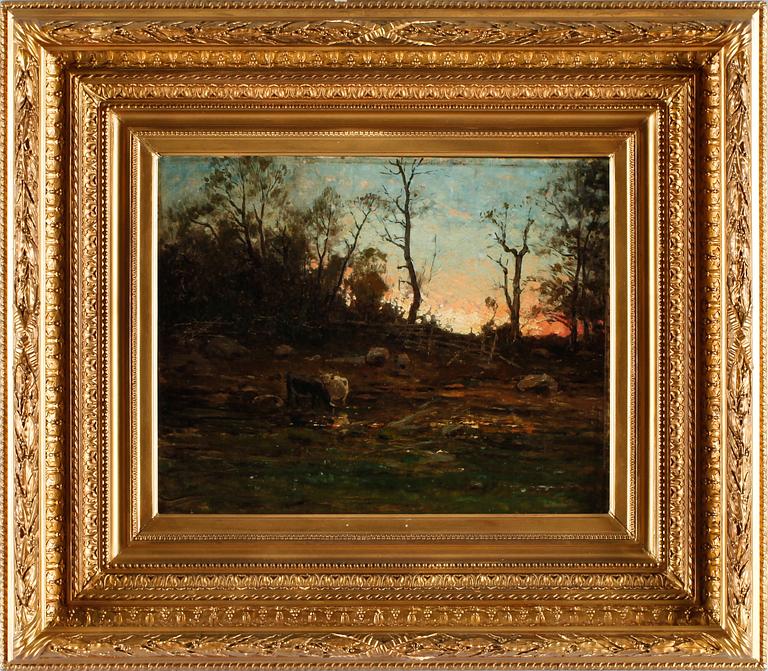 OKÄND KONSTNÄR, olja på duk, Frankrike, sent 1800-tal.