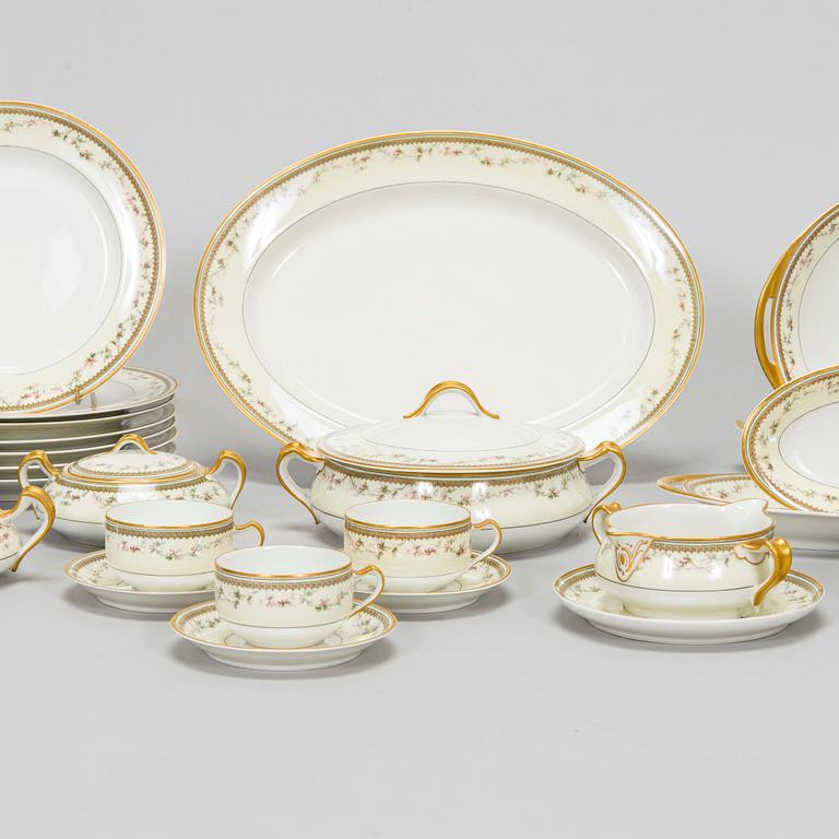 A 40-piece porcelain 'Yale' dinnerware set from Haviland & Co, Limoges, France.