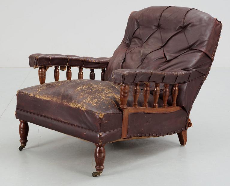 BALUSTRADFÅTÖLJ, omkring 1900.