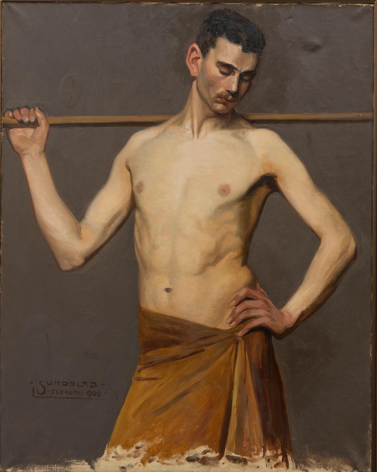 Arvid Werner Sundblad, Standing athlete.