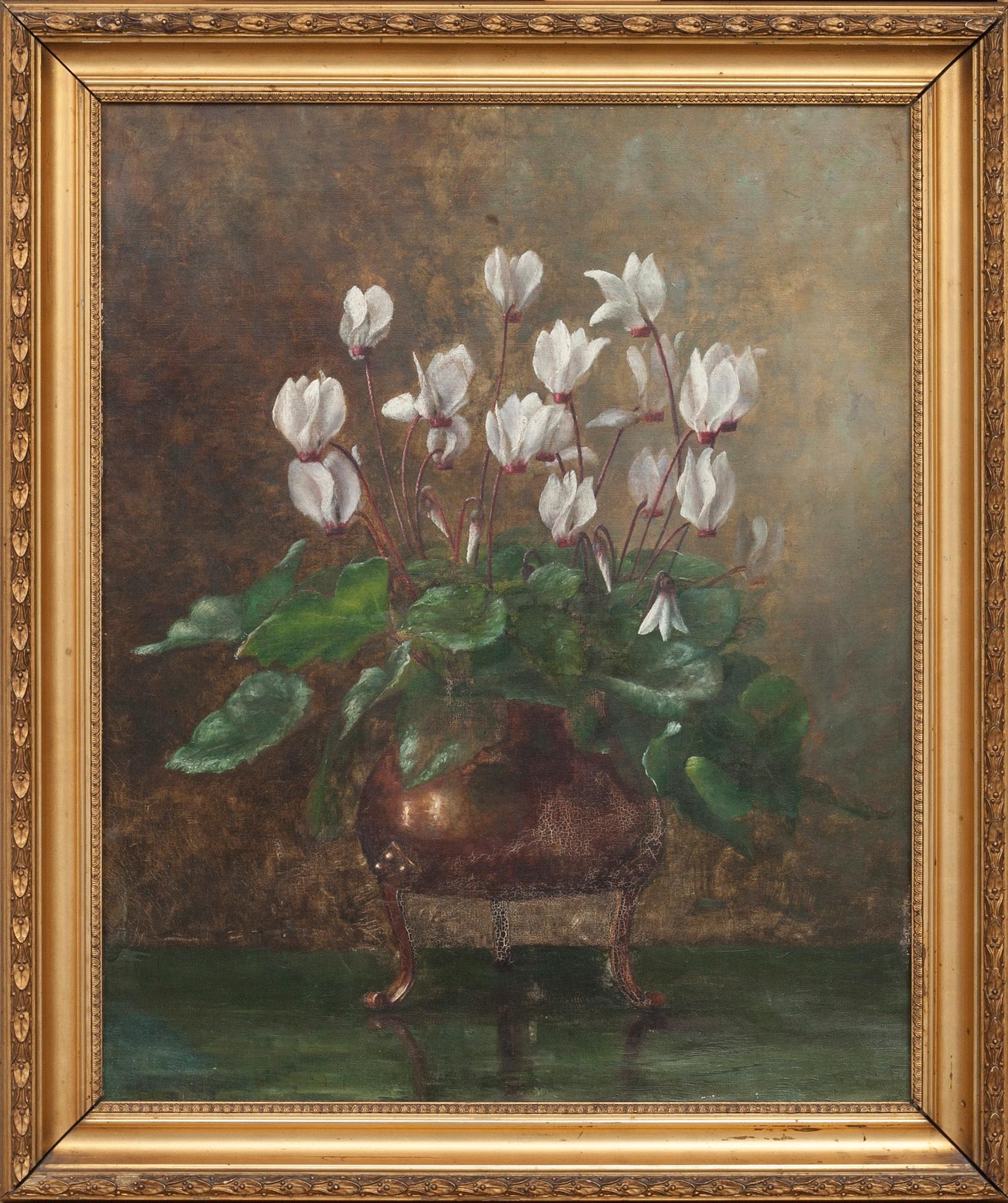 OKÄND KONSTNÄR, olja på duk. 1800-tal.