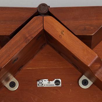 HANS J WEGNER, a model "2081" table for Fritz Hansen, Denmark 1969.