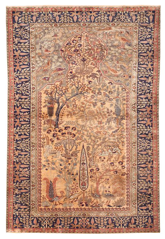 SEMIANTIK KAYSERI. 175,5 (samt ca 1,5 cm slätväv på varje kortsida) x 120,5 cm.