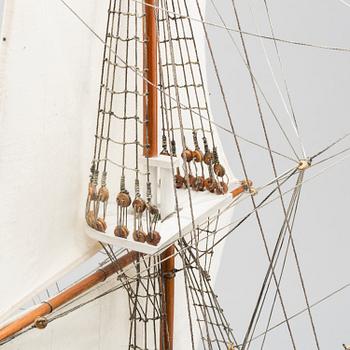 Model ship, wood, "Gothenburg", late 20th century,