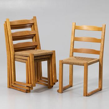Chairs, 4, Gemla, mid-20th century.
