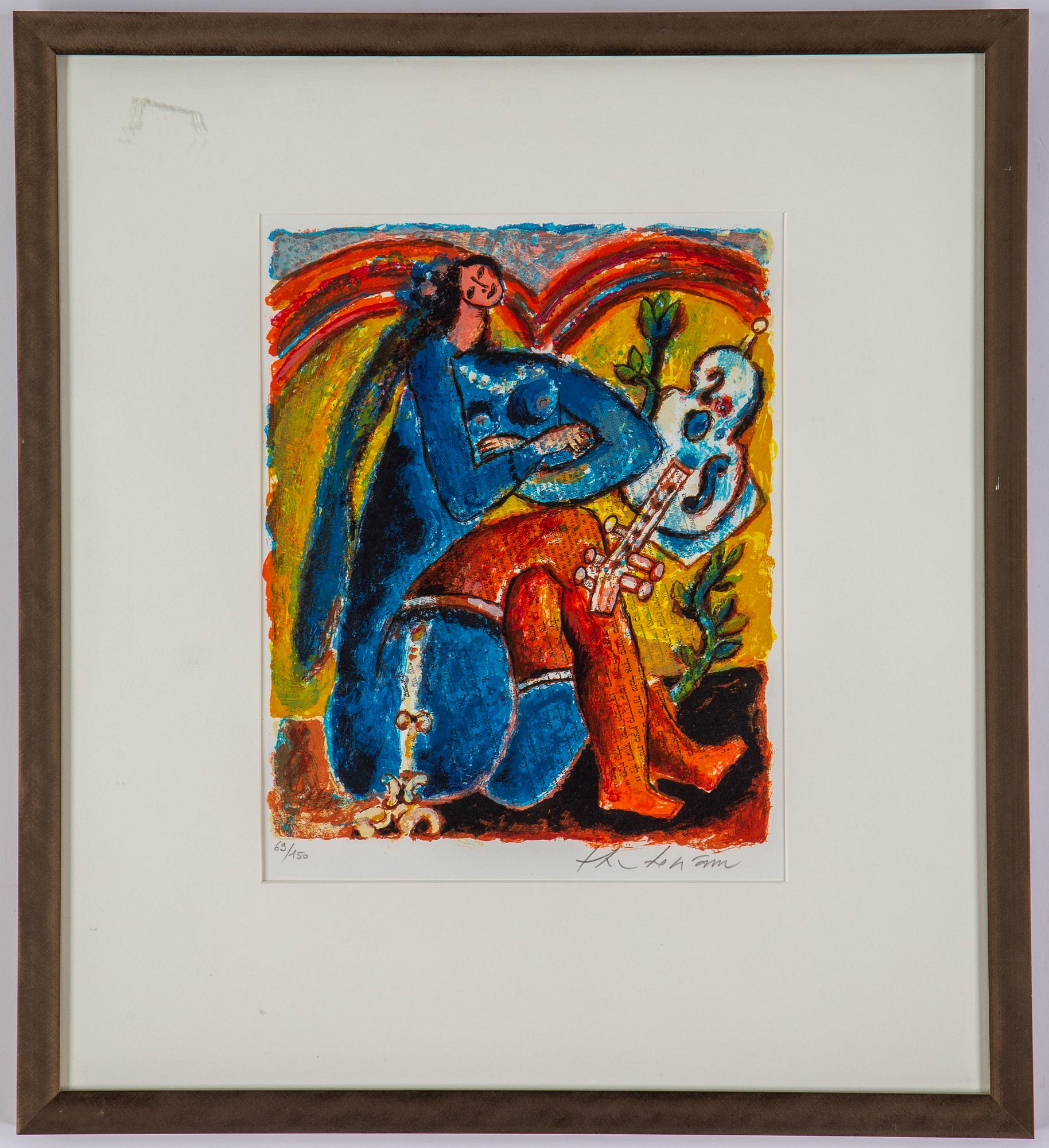 Theo Tobiasse, lithographs in colours, signed 69/150.