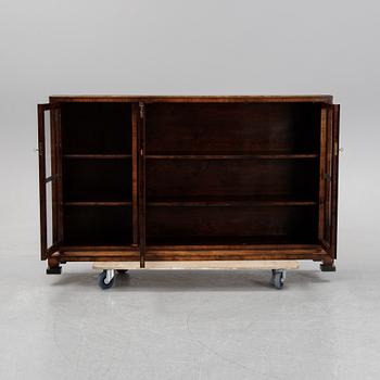 A birch display cabinet, Swedish Grace, first half of the 20th century.