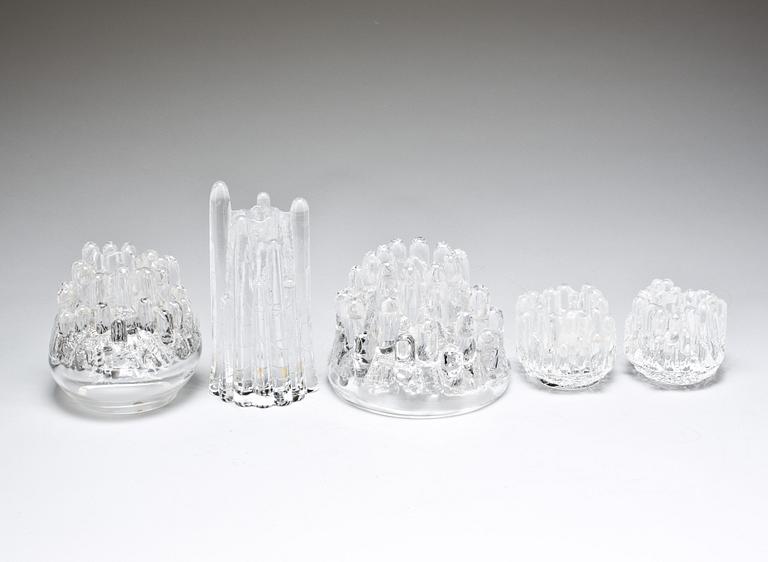 LJUSLYKTOR OCH LJUSSTAKE, 5 st. glas. Göran Wärff.