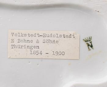 FIGURGRUPP, porslin, Volkstedt-Rudolstadt, 1900-talets  första hälft.