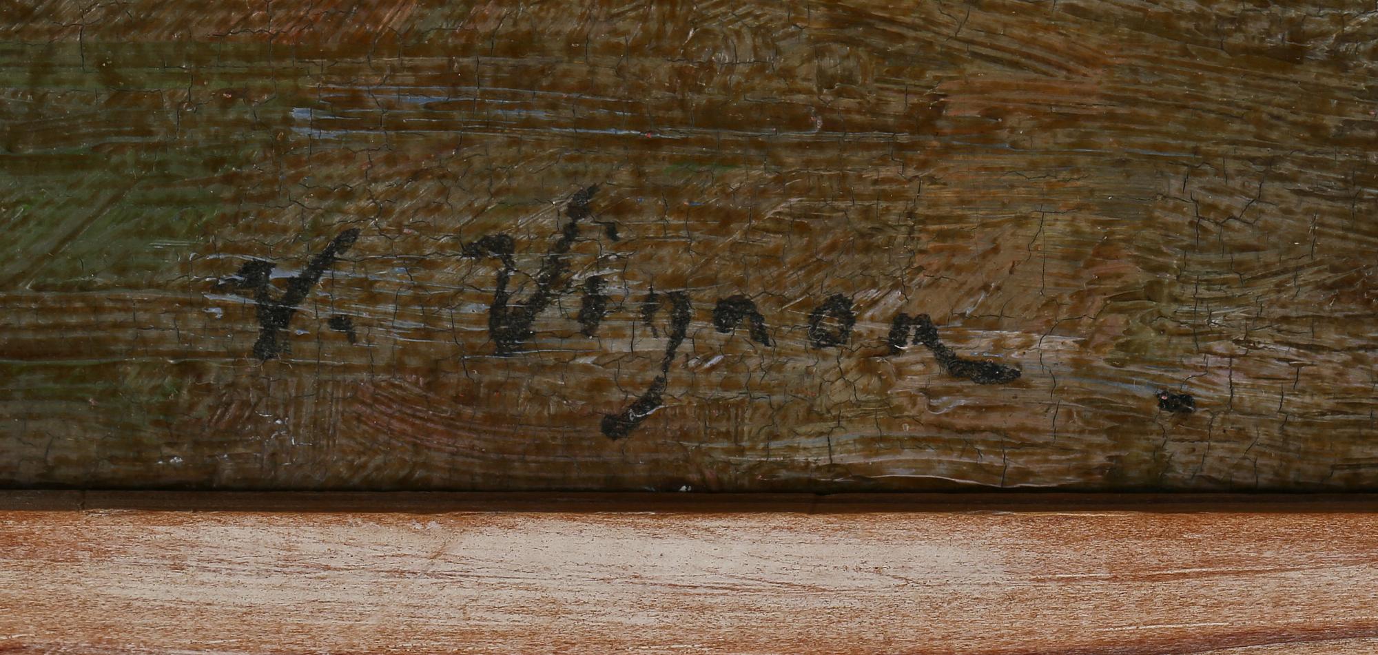 VICTOR VIGNON, olja på duk, signerad.
