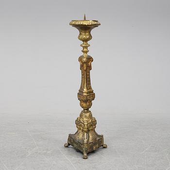 GOLVLJUSSTAKE, mässing, 1700-/1800-tal.