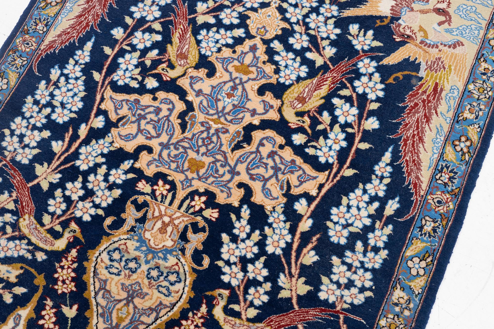Matta, Isfahan, figural, ca 90 x 65 cm.
