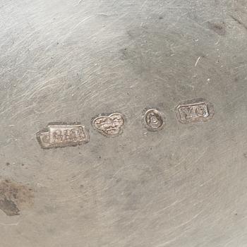Three silver beakers, including CG Hallberg, Stockholm, 1927.