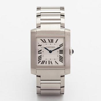 Cartier, Tank Francaise, rannekello, 27 mm,