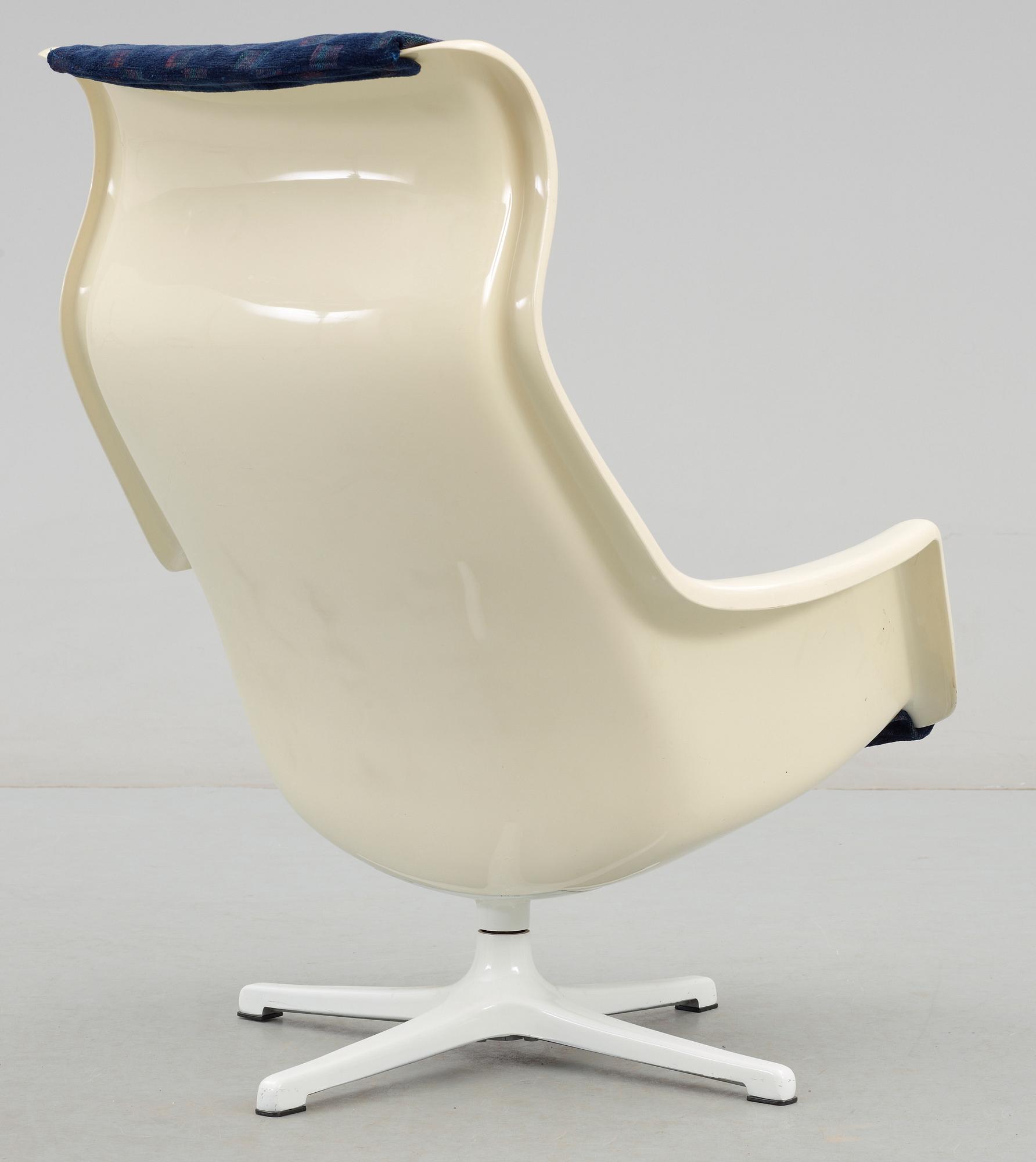 FÅTÖLJ, "Galaxy", Alf Svensson och Yngvar Sandström för Dux Möbler, Malmö. 1970-tal.