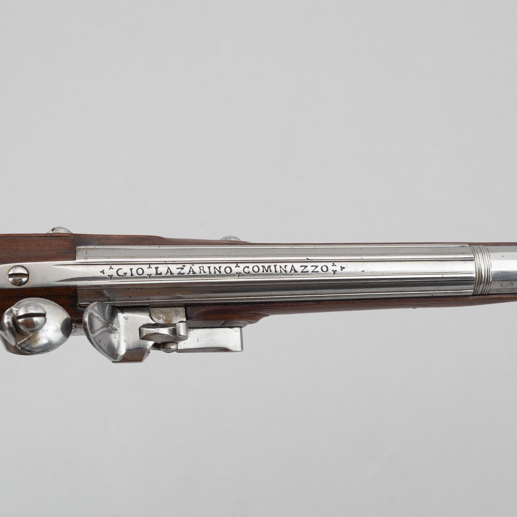 Flintlock pistols, a pair, Franciscus Hillbert Strasbourg (active 1738-1784).