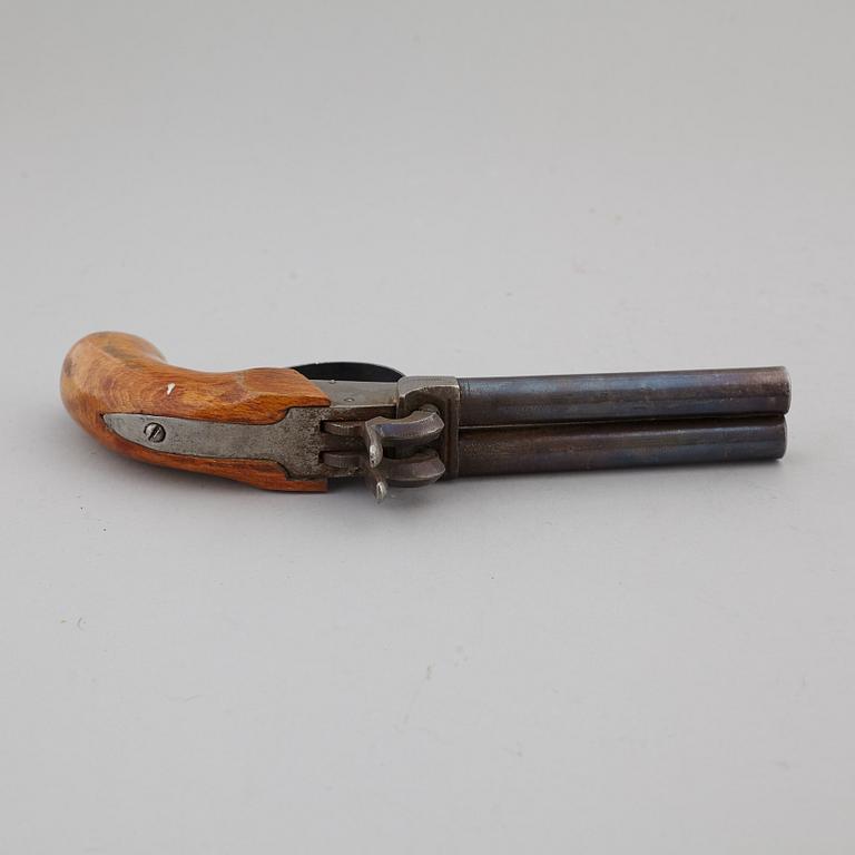 SLAGLÅSPISTOLER, 3 st, 1800-tal.