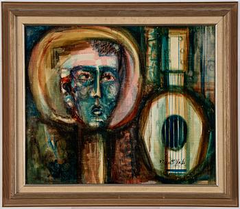 Josep Puigmarti Valls, mixed media on canvas/panel, signed and dated.