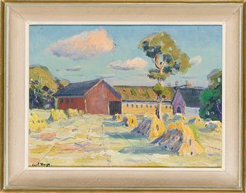 Carl Wargh, Farmyard View in Summer.