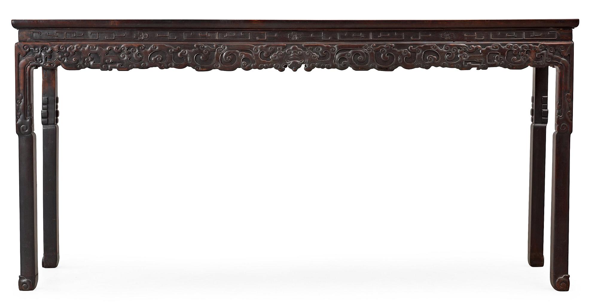 ALTARBORD, hardwood. Sen Qing dynasti, ca år 1900.