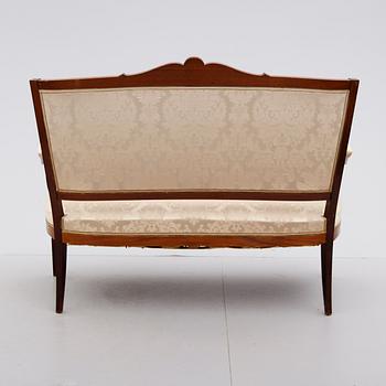 SOFFA OCH 4 STOLAR, Louis XVI-stil, 1900-talets första hälft.