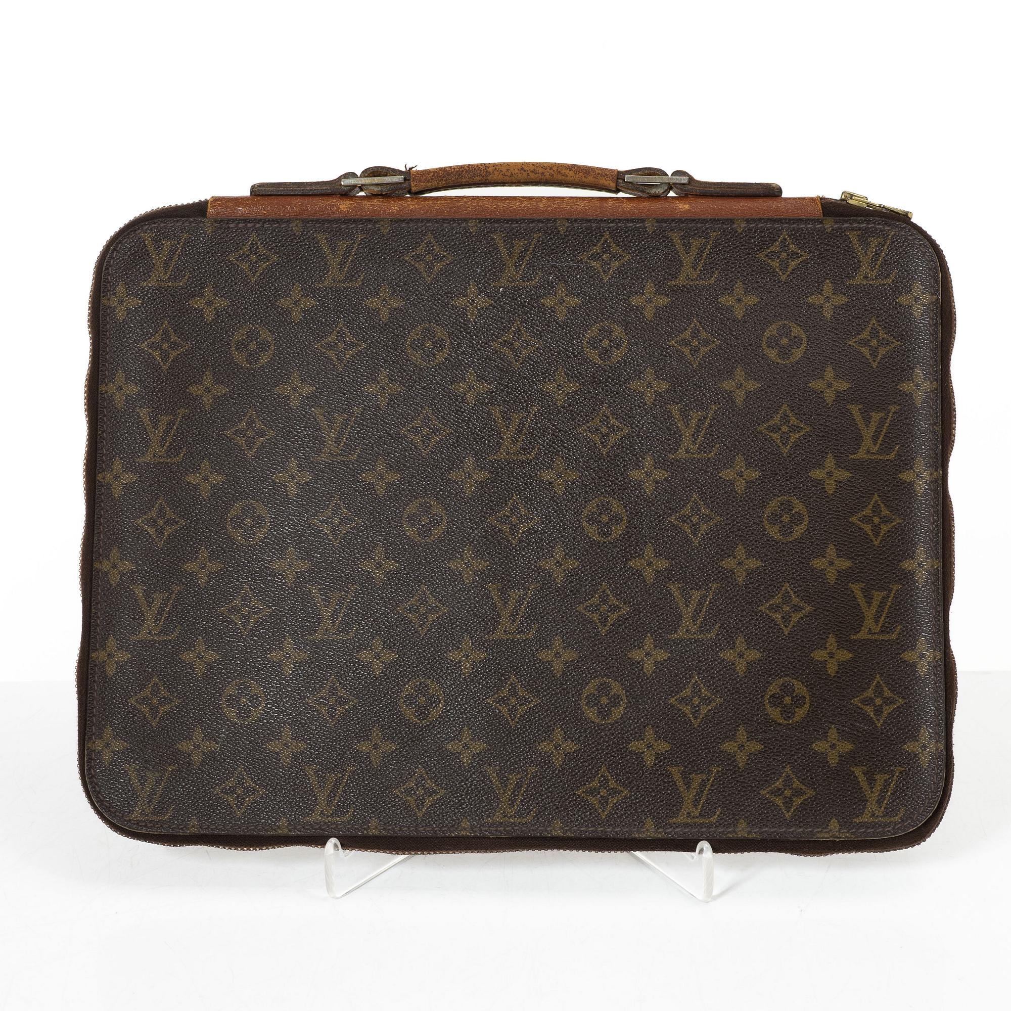 Louis Vuitton, a document holder and a note pad holder, 1985-87.