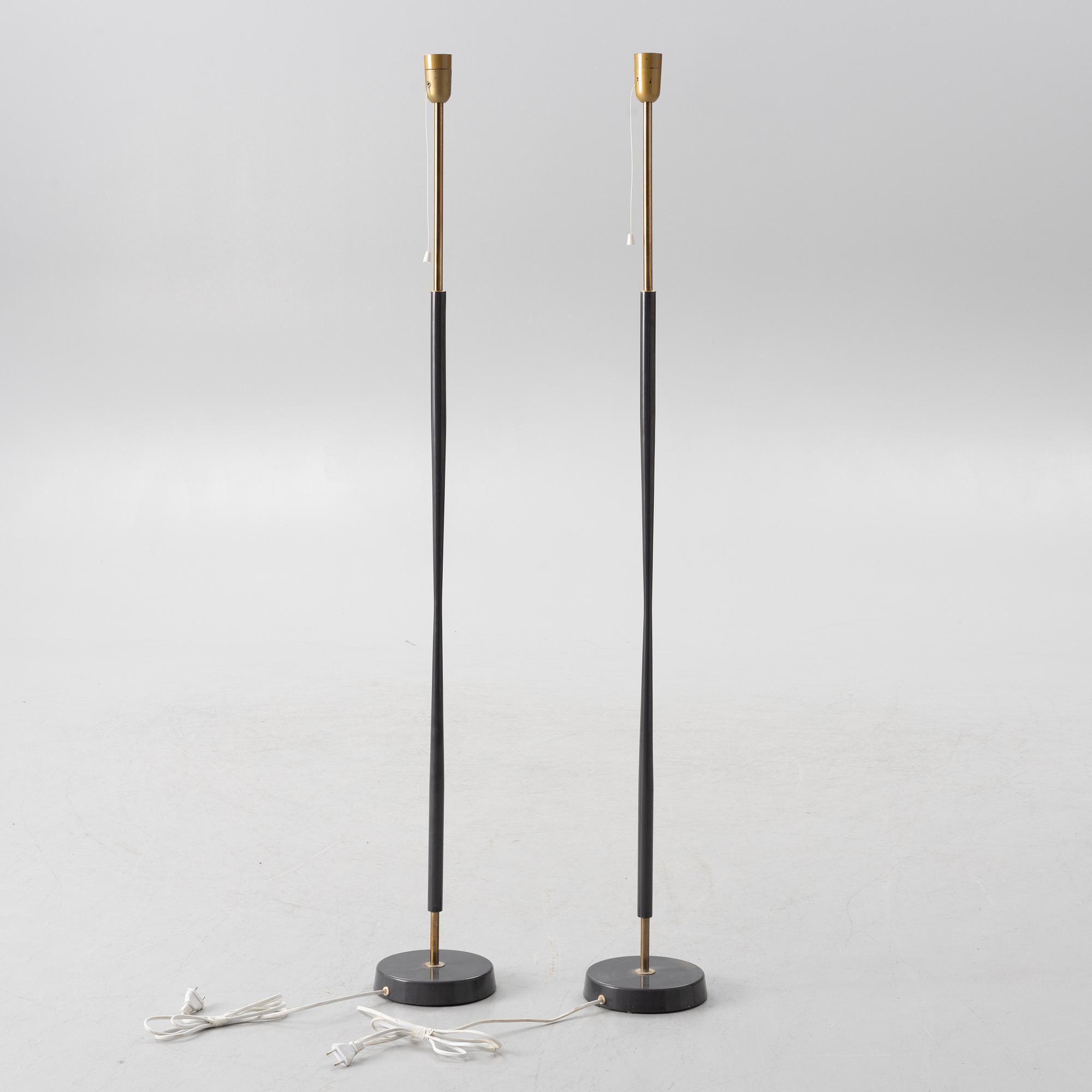 Asea, floor lamps, a pair, first half of the 20th century.
