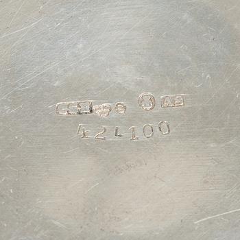 Three silver beakers, including CG Hallberg, Stockholm, 1927.