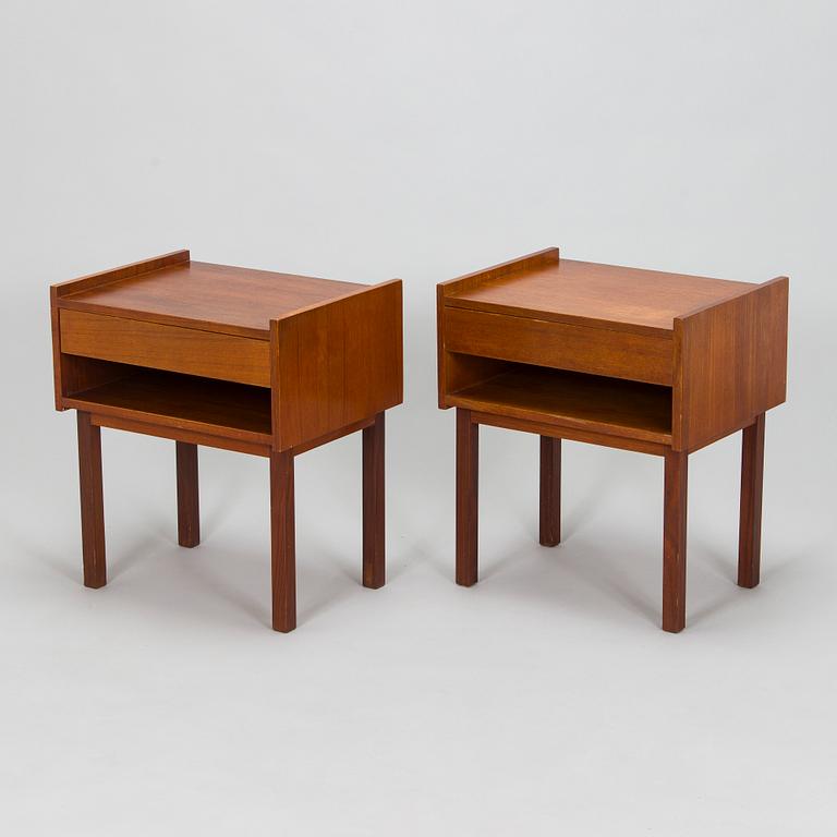 Sängbord, ett par, 1900-talets mitt.