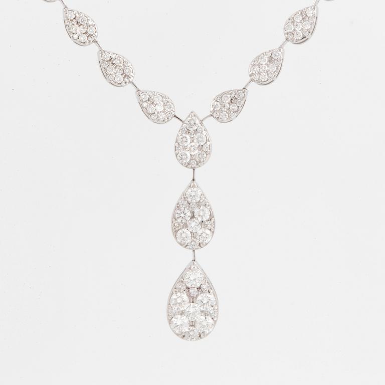 Brilliant-cut diamond necklace, 3,05 ct.