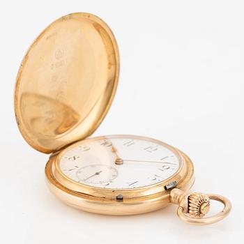 IWC, pocket watch, hunter case, 52 mm.